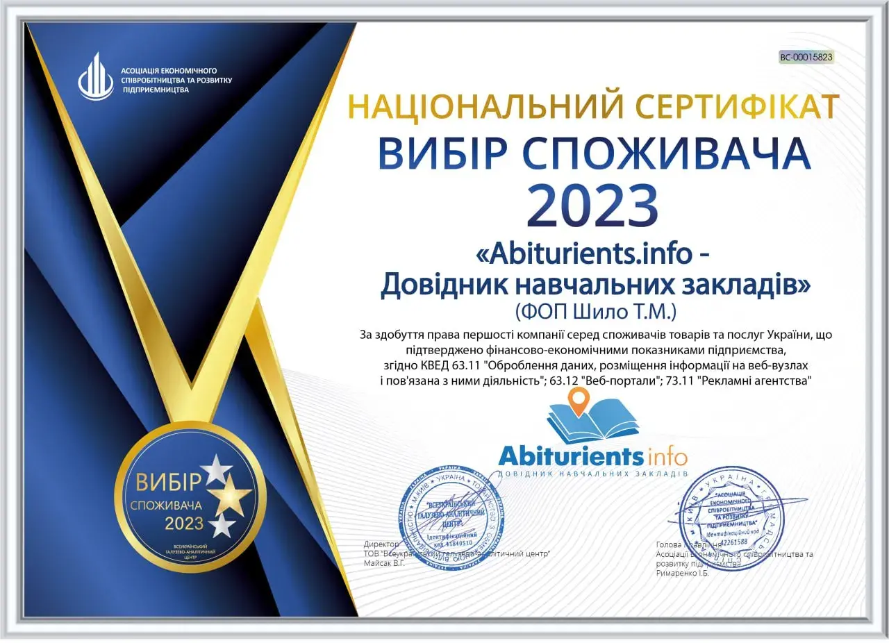 Abiturients.info - Вибір споживача 2023